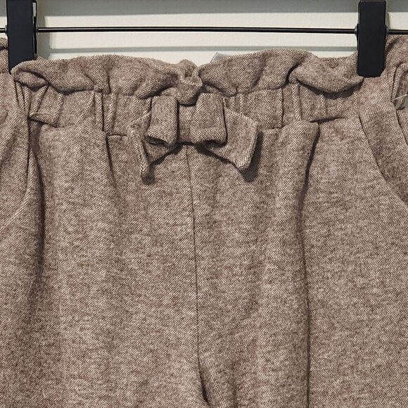 Janie and Jack sz 7 Bow Wide Leg Pants Cotton Jacquard - Picture 3 of 12